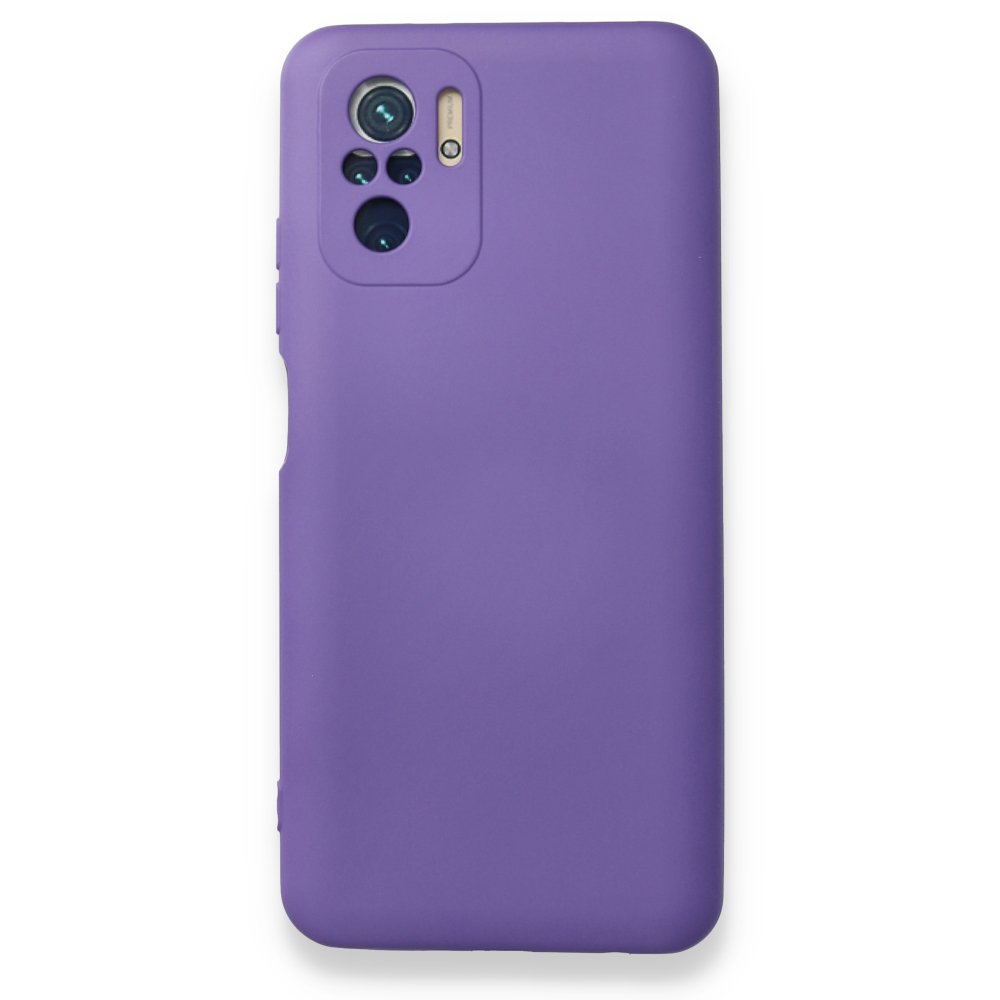 Redmi Note 10S Kılıf Nano içi Kadife Silikon - Mor
