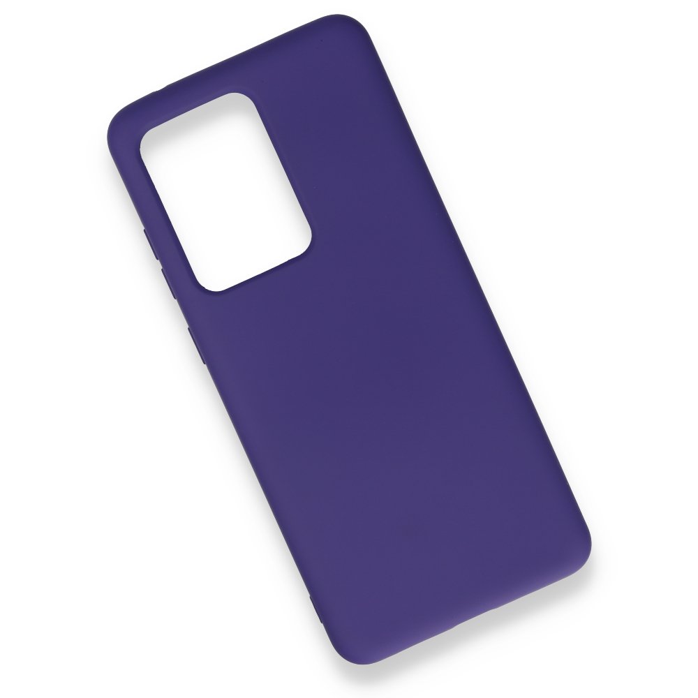  Samsung Galaxy S20 Ultra Kılıf Nano içi Kadife Silikon - Mor