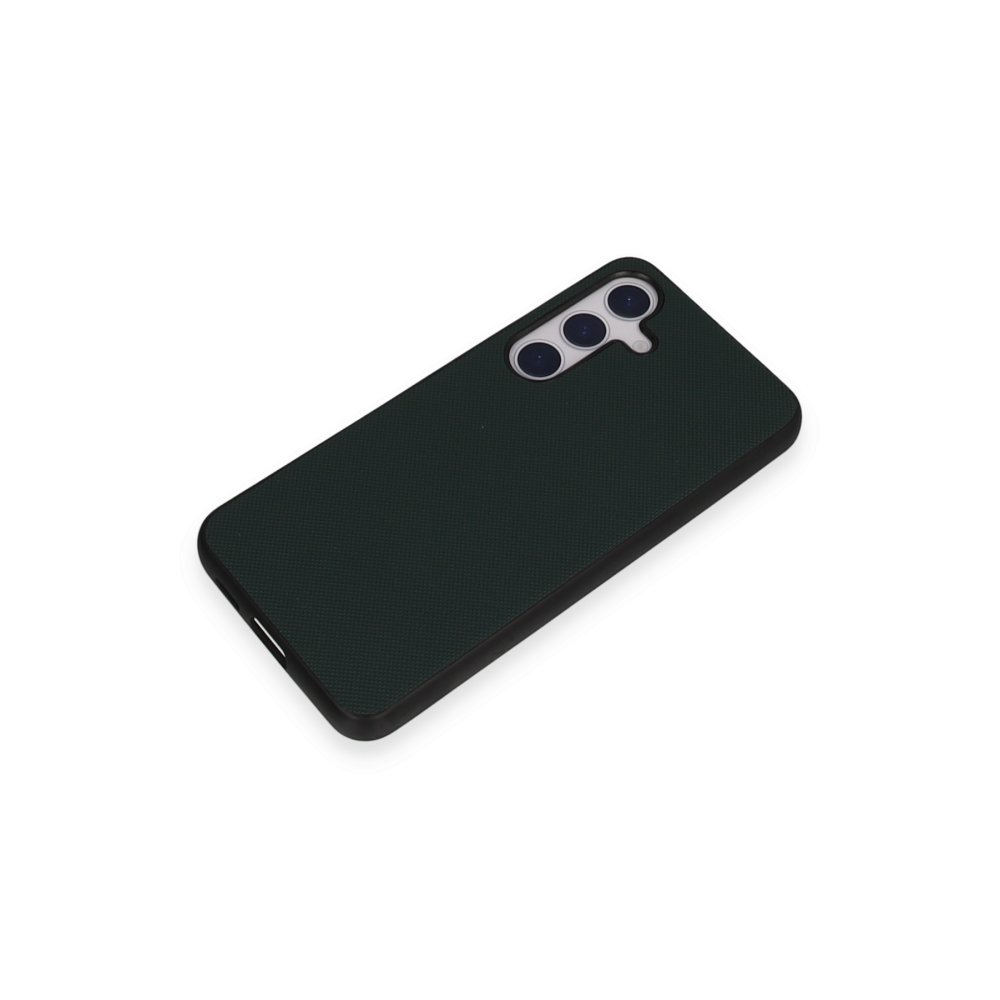 Samsung Galaxy S24 Kılıf Taft Kapak - Koyu Yeşil
