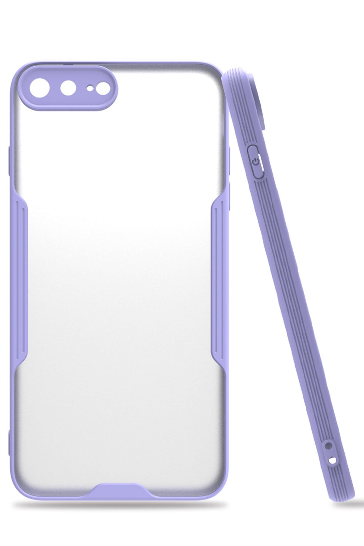  iPhone 8 Plus Kılıf Platin Silikon - Lila