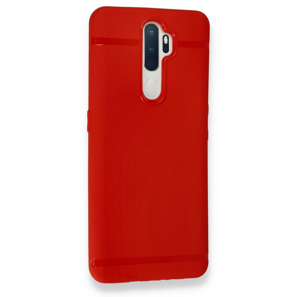Oppo A5 2020 Kılıf First Silikon - Kırmızı Oppo A5 2020 Kılıf First Silikon - Kırmızı