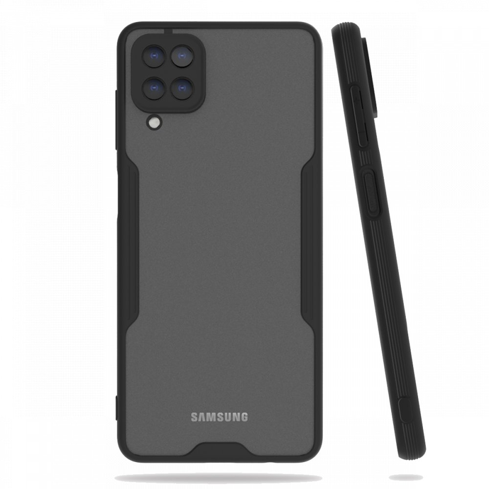  Samsung Galaxy M32 Kılıf Platin Silikon - Siyah