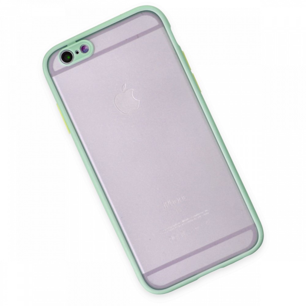  iPhone 6 Kılıf Montreal Silikon Kapak - Turkuaz