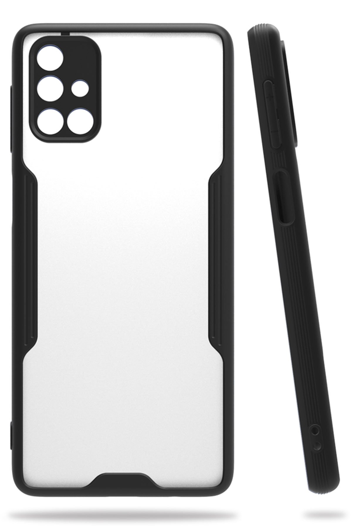  Samsung Galaxy M31S Kılıf Platin Silikon - Siyah