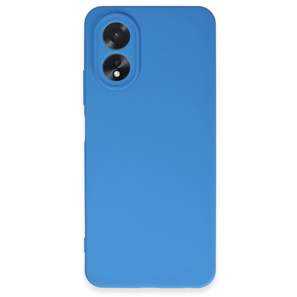  Oppo A38 Kılıf First Silikon - Mavi
