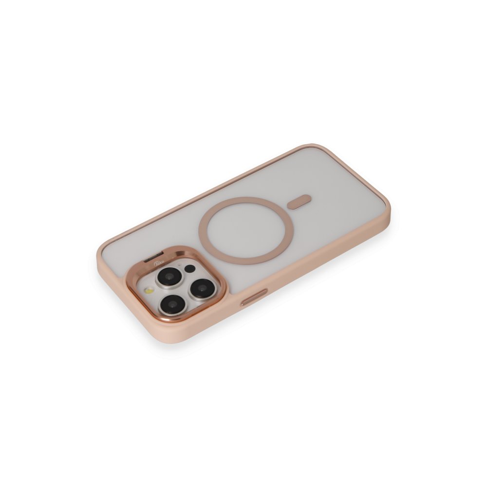 Joko iPhone 14 Pro Max Kılıf Roblox Lens Magsafe Standlı Kapak - Pudra