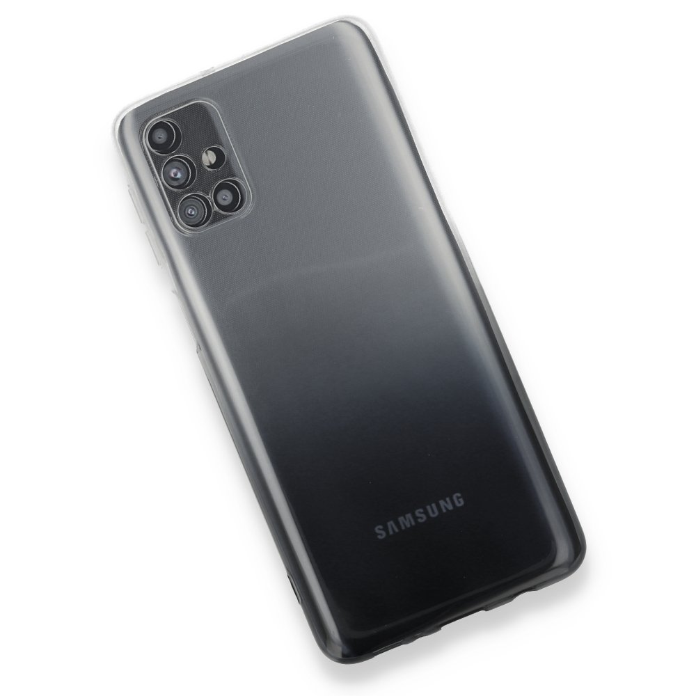  Samsung Galaxy M31S Kılıf Lüx Çift Renkli Silikon - Siyah