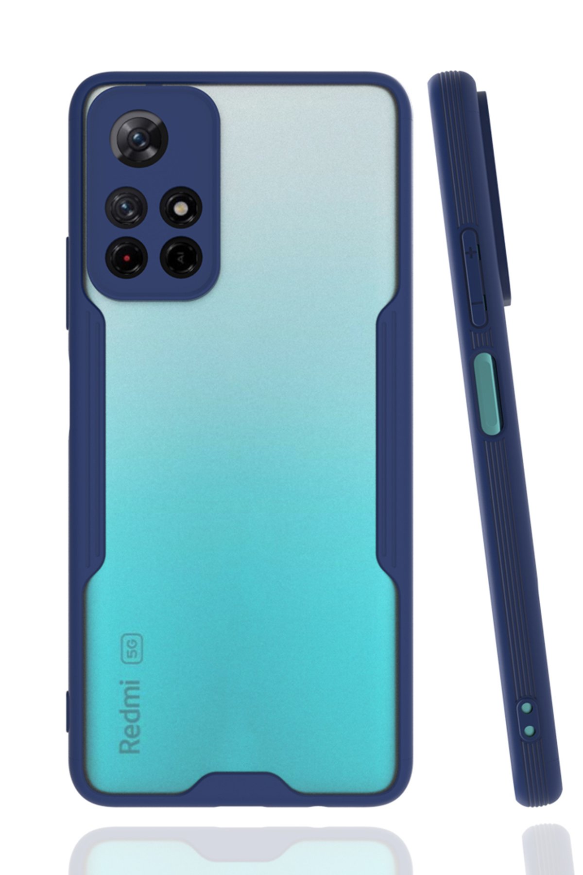  Xiaomi Poco M4 Pro 5G Kılıf Platin Silikon - Lacivert