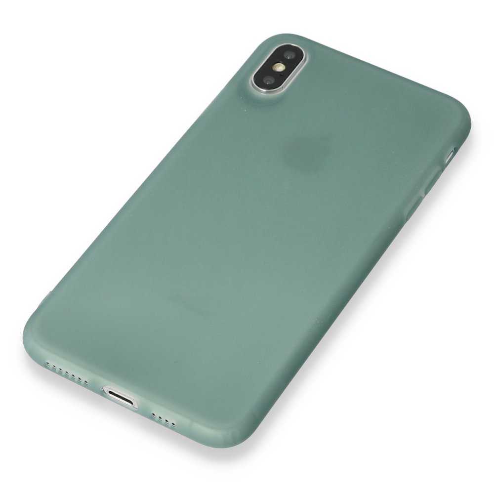  iPhone XS Max Kılıf Hopi Silikon - Yeşil