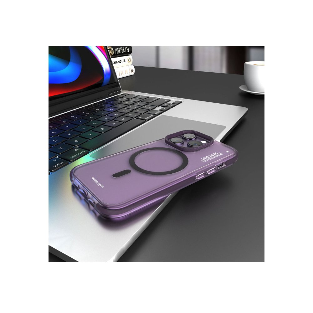  iPhone 14 Pro Kılıf Blueo Friendly Magsafe Kapak - Derin Mor