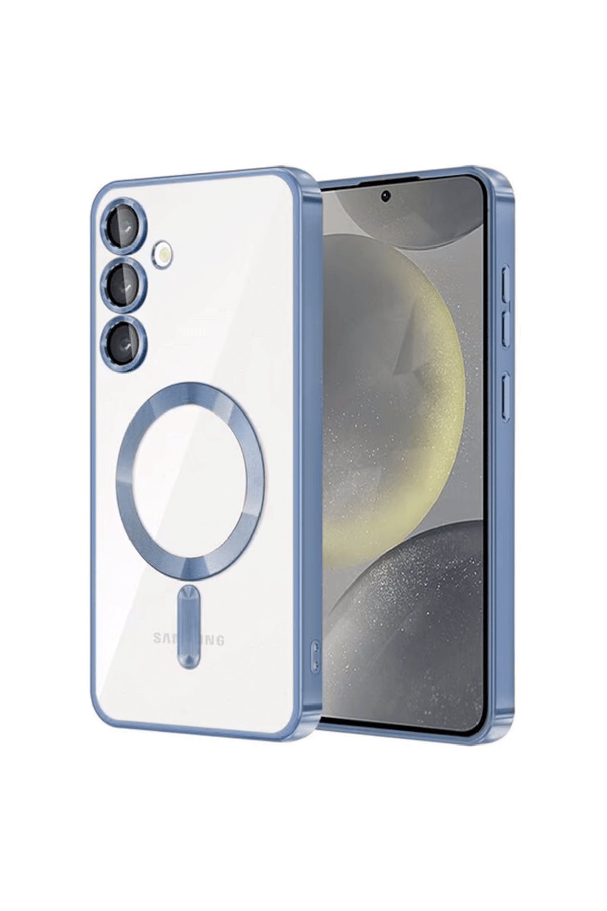  Samsung Galaxy S24 Kılıf Kross Magneticsafe Kapak - Sierra Blue