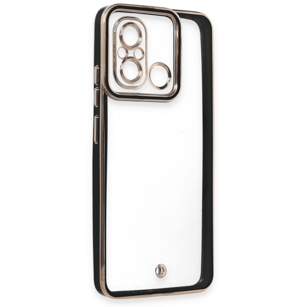 Redmi 12C Kılıf Liva Lens Silikon - Siyah