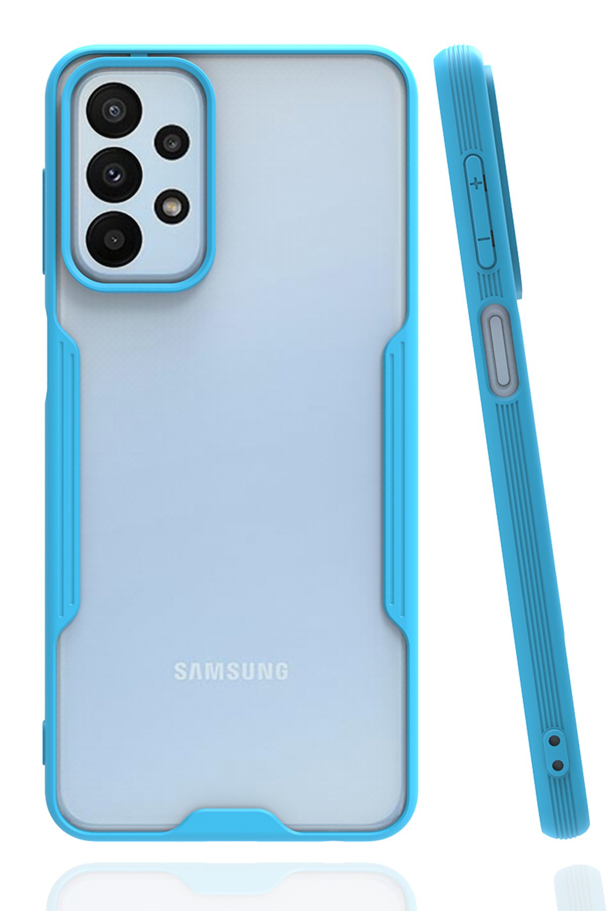  Samsung Galaxy A23 4G Kılıf Platin Silikon - Mavi