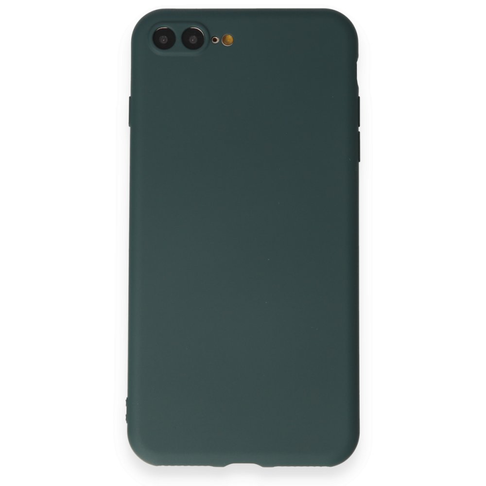  iPhone 7 Plus Kılıf First Silikon - Koyu Yeşil