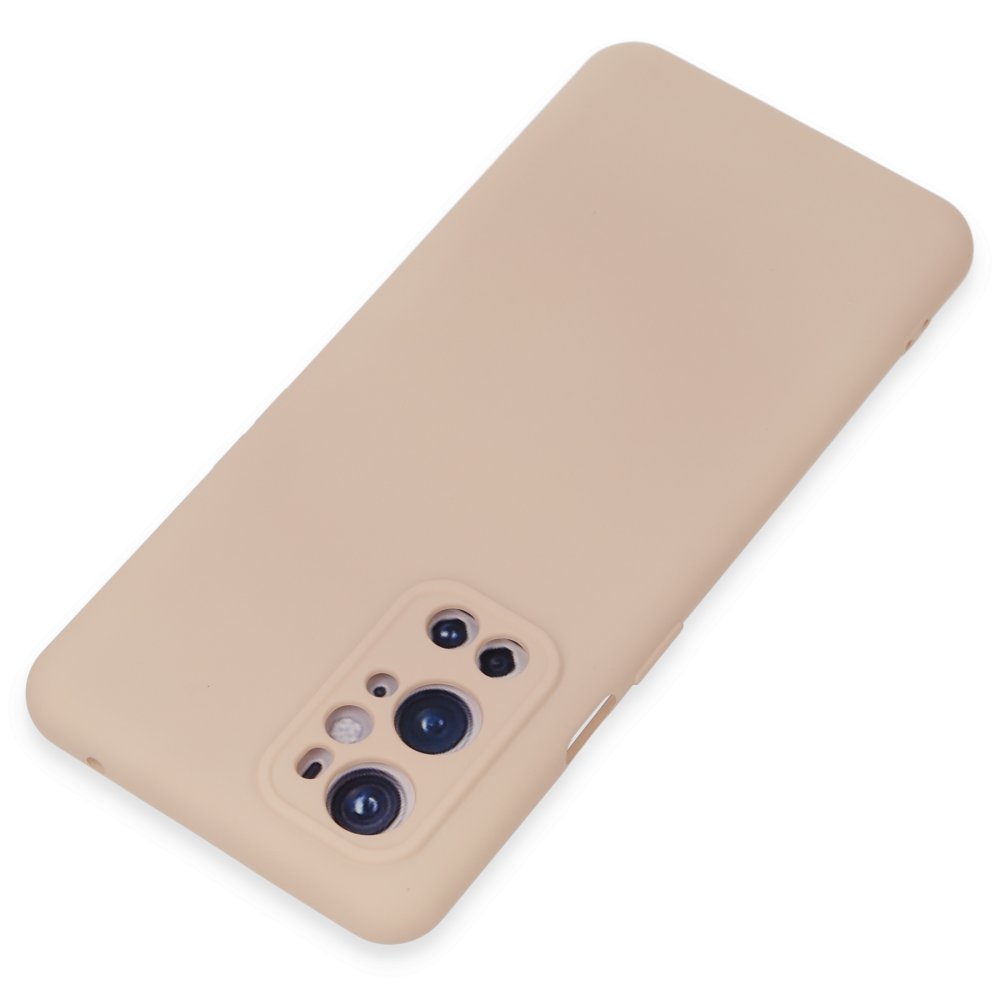  One Plus 9 Pro Kılıf Nano içi Kadife Silikon - Pudra