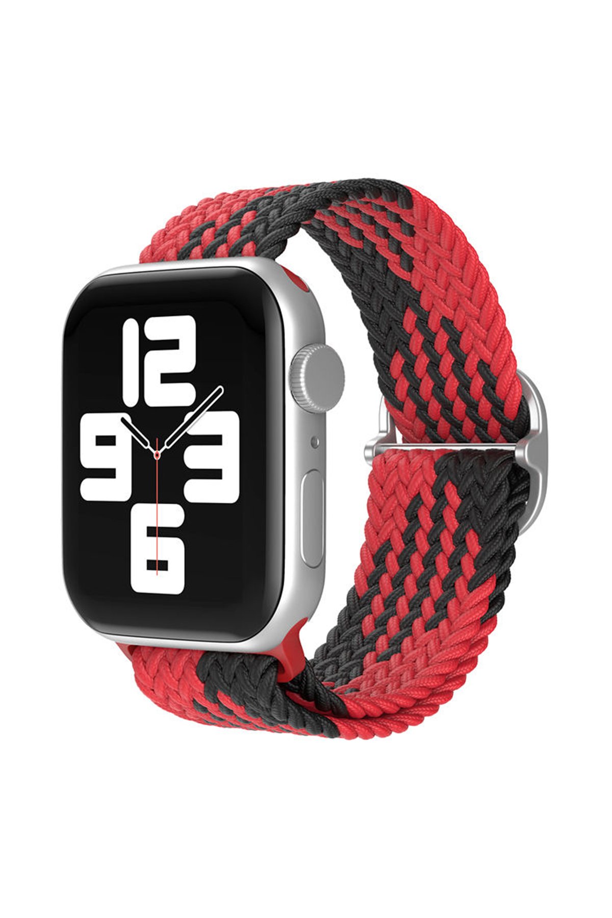 Apple Watch Ultra 49mm Star Kordon - Kırmızı-Siyah Apple Watch Ultra 49mm Star Kordon - Kırmızı-Siyah