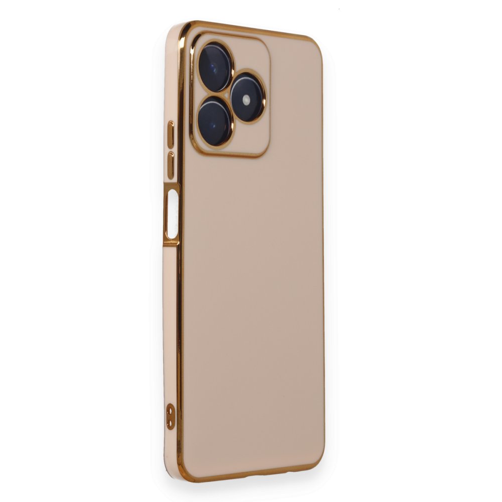 Realme C53 Kılıf Volet Silikon - Pembe Realme C53 Kılıf Volet Silikon - Pembe