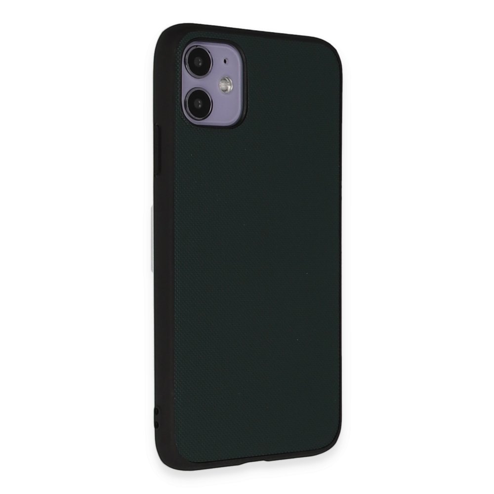  iPhone 11 Kılıf Taft Kapak - Koyu Yeşil