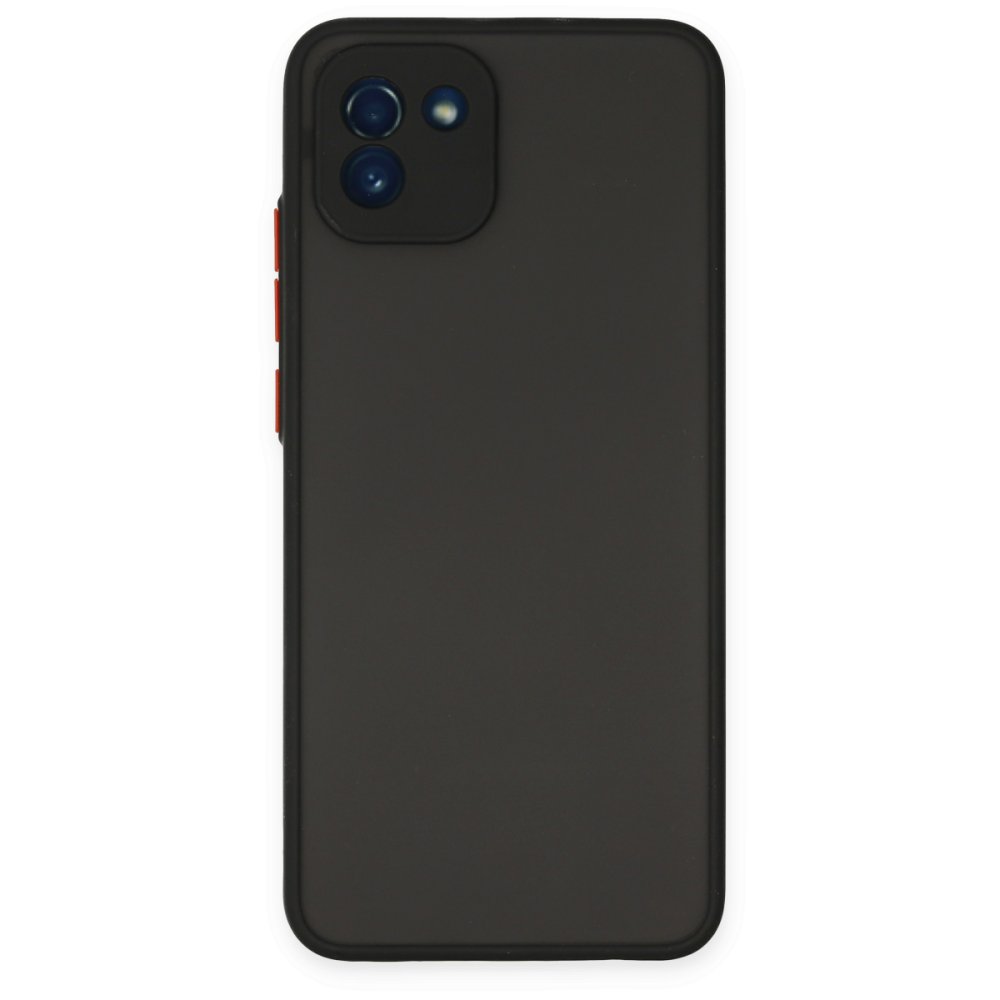  Samsung Galaxy A03 Kılıf Montreal Silikon Kapak - Siyah