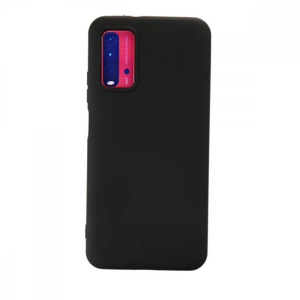 Redmi 9T Kılıf Nano içi Kadife Silikon - Siyah