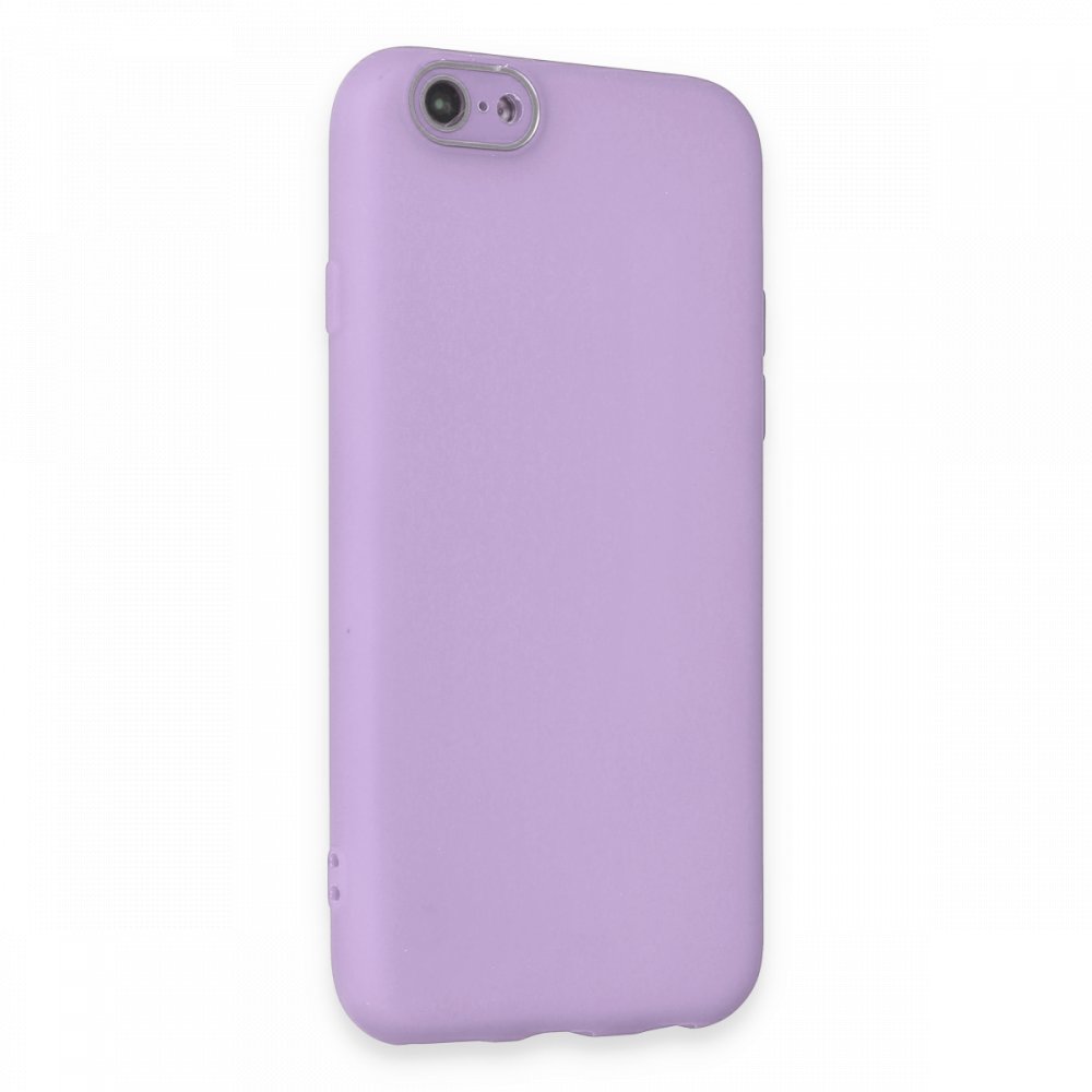 iPhone 6 Kılıf Lansman Glass Kapak - Lila  iPhone 6 Kılıf Lansman Glass Kapak - Lila