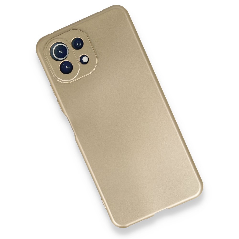 Xiaomi Mİ 11 Lite Kılıf First Silikon - Gold  Xiaomi Mİ 11 Lite Kılıf First Silikon - Gold