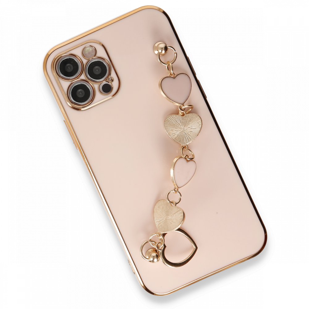 iPhone 12 Pro Max Kılıf Esila Silikon - Pudra iPhone 12 Pro Max Kılıf Esila Silikon - Pudra