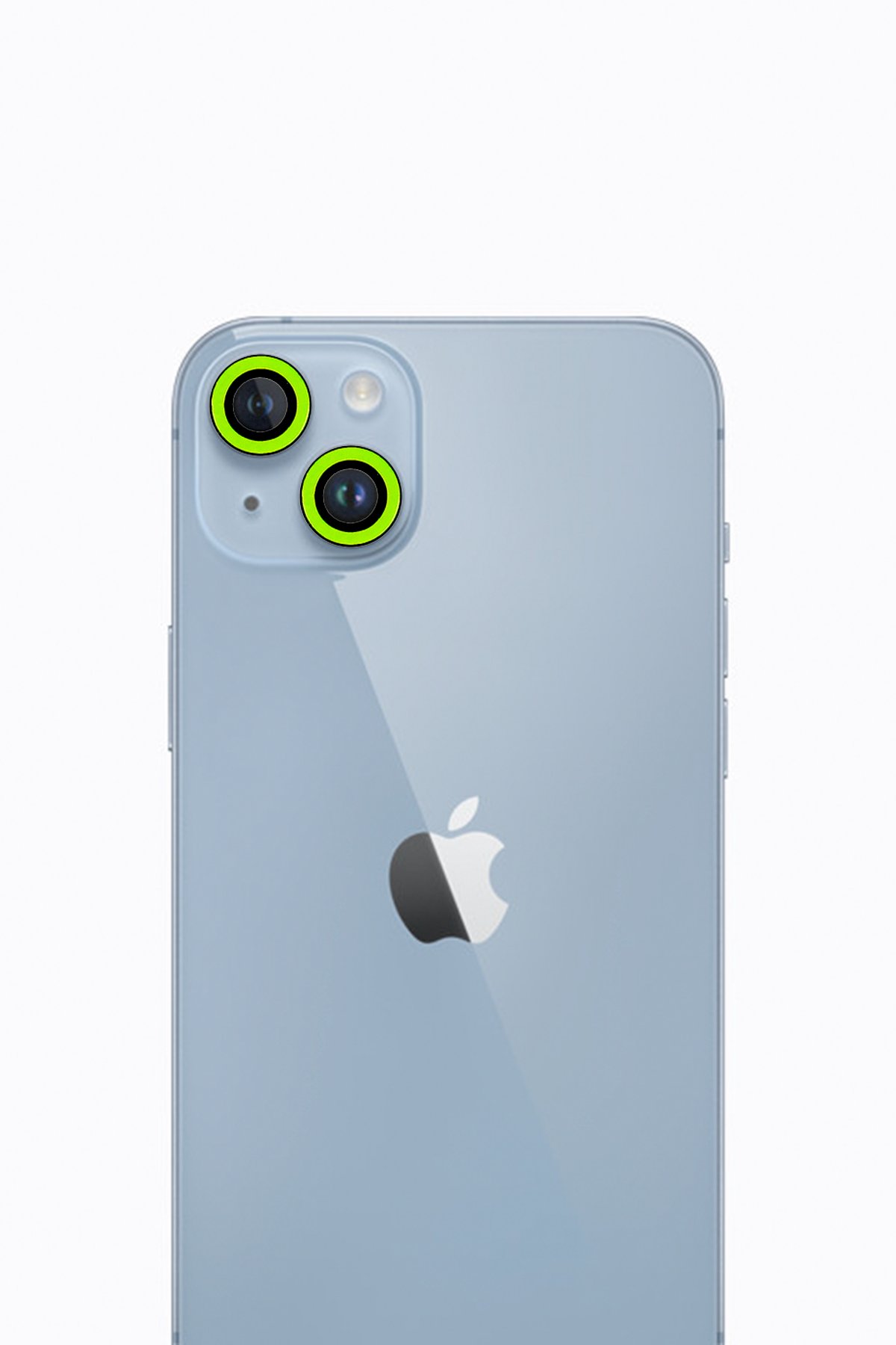  iPhone 13 Mini Neon Fosforlu Kamera Lens - Yeşil