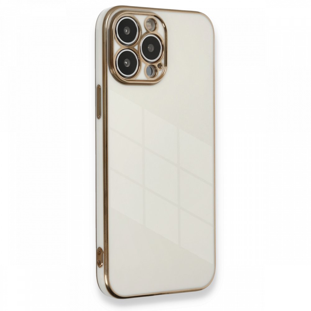  iPhone 13 Pro Kılıf Volet Silikon - Beyaz