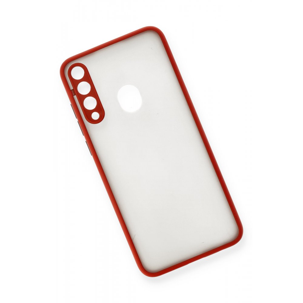 Huawei Y6P Kılıf Montreal Silikon Kapak - Kırmızı  Huawei Y6P Kılıf Montreal Silikon Kapak - Kırmızı