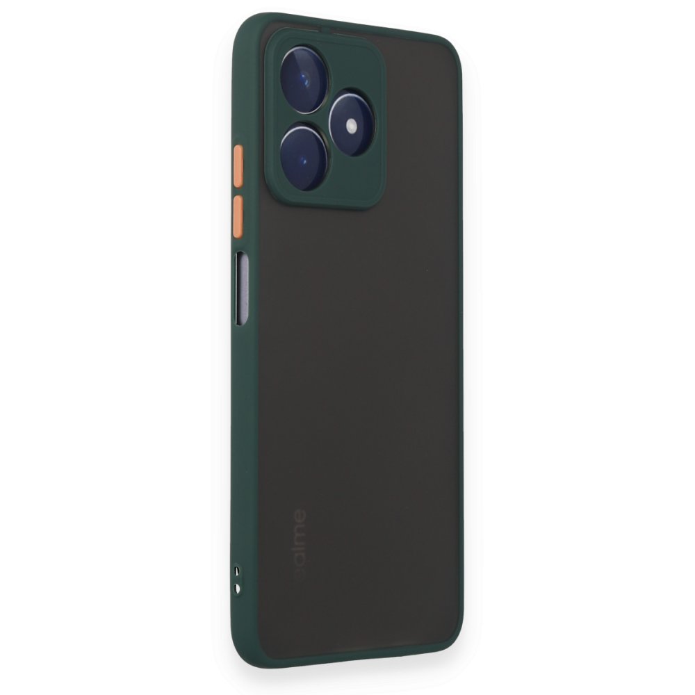  Realme C53 Kılıf Montreal Silikon Kapak - Yeşil