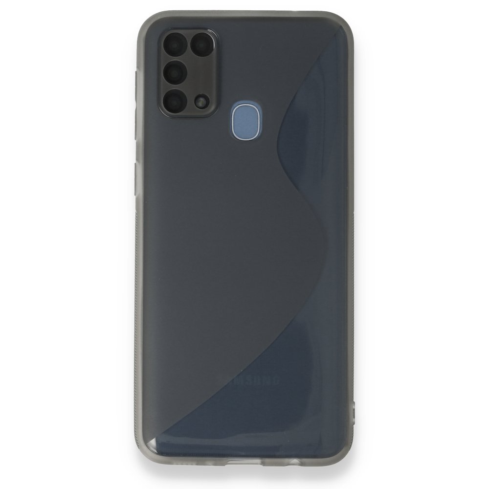  Samsung Galaxy M31 Kılıf S Silikon - Gri
