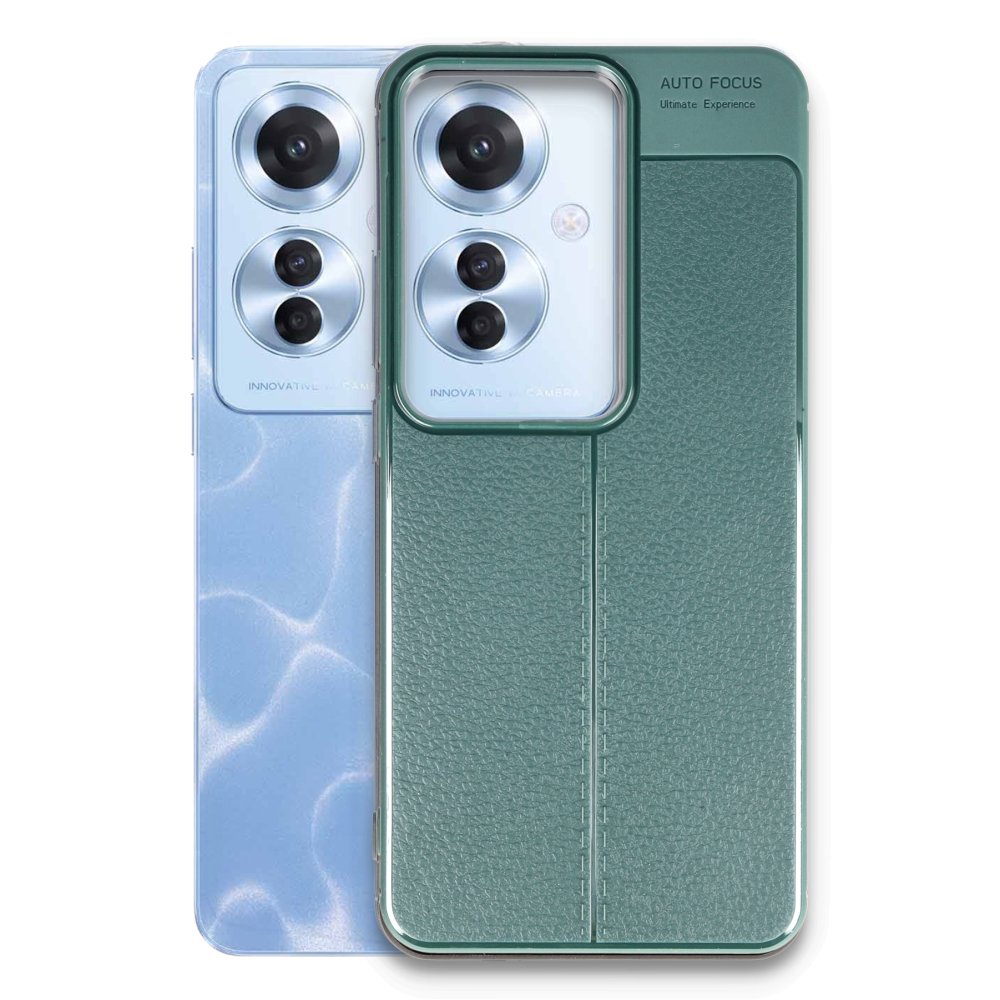 Oppo Reno 11F Kılıf Auto Focus Kapak - Koyu Yeşil Oppo Reno 11F Kılıf Auto Focus Kapak - Koyu Yeşil