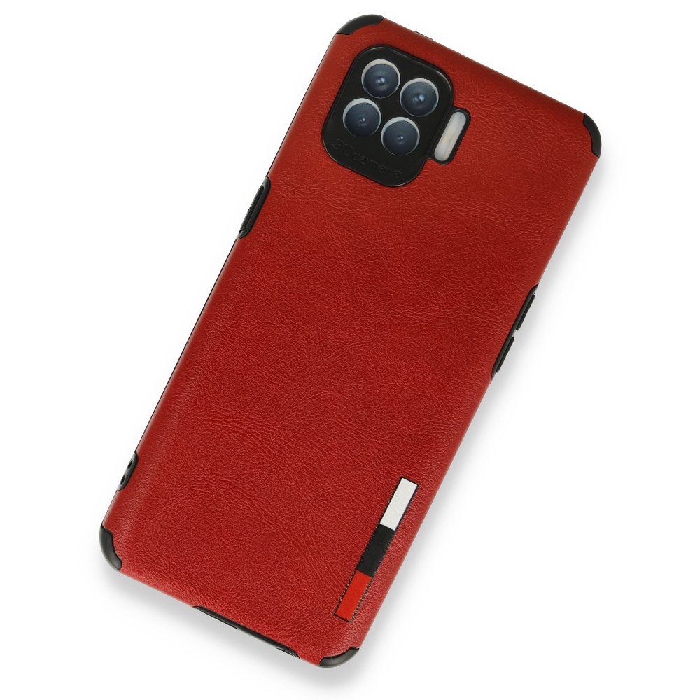 Oppo Reno 4 Lite Kılıf Loop Deri Silikon - Kırmızı Oppo Reno 4 Lite Kılıf Loop Deri Silikon - Kırmızı