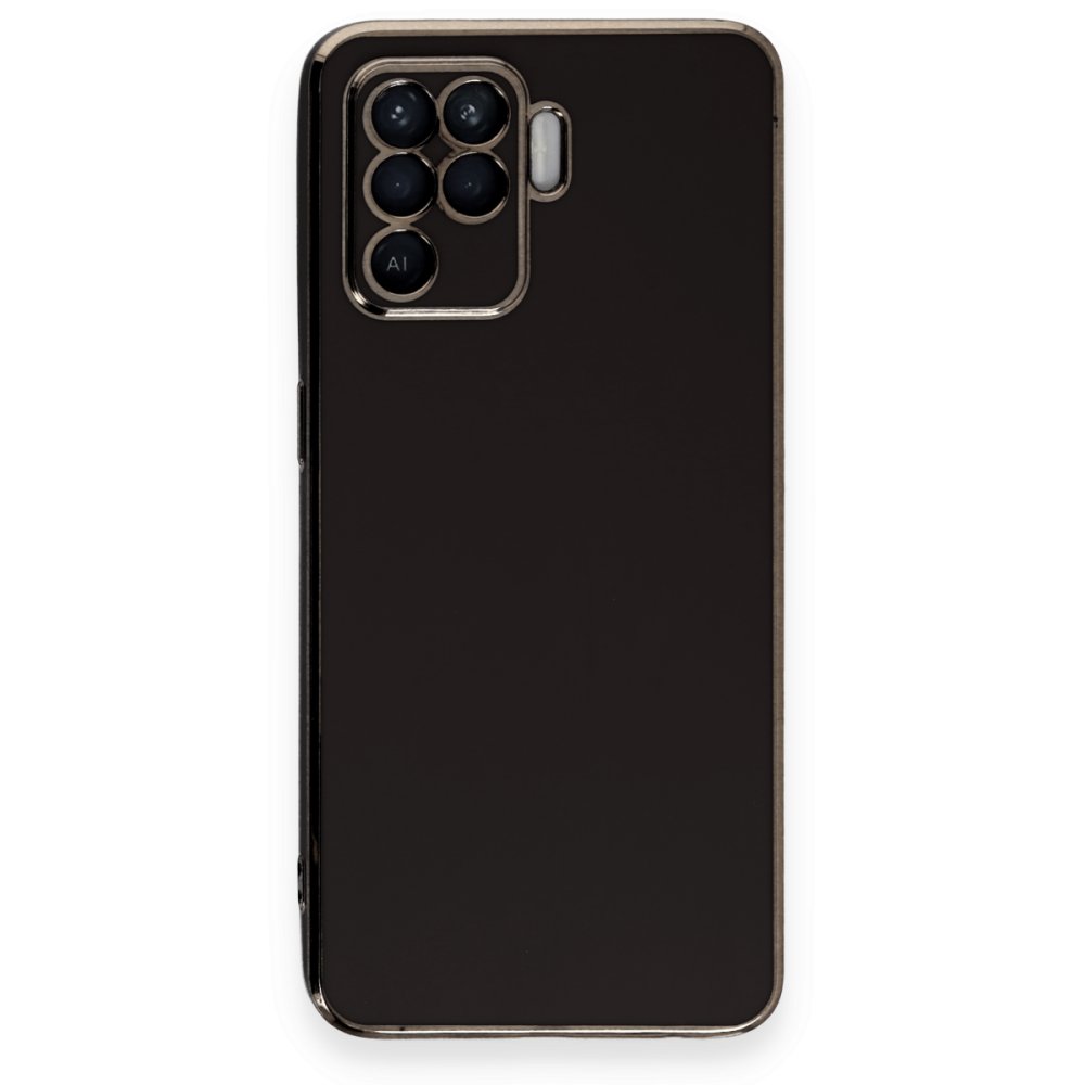 Oppo Reno 5 Lite Kılıf Volet Silikon - Siyah