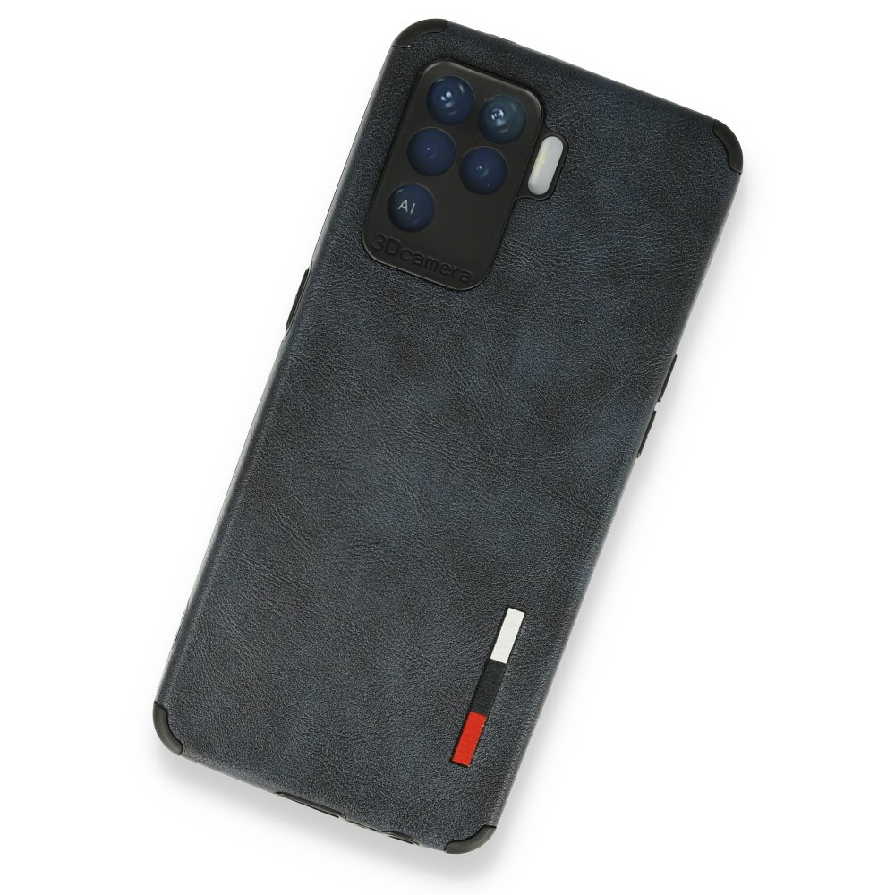 Oppo Reno 5 Lite Kılıf Loop Deri Silikon - Lacivert Oppo Reno 5 Lite Kılıf Loop Deri Silikon - Lacivert