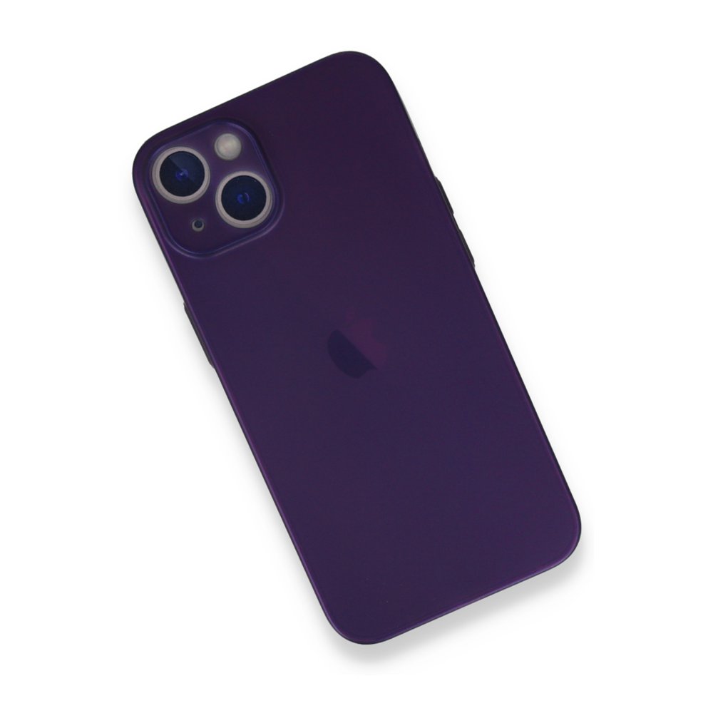 iPhone 14 Plus Kılıf PP Ultra İnce Kapak - Mor iPhone 14 Plus Kılıf PP Ultra İnce Kapak - Mor