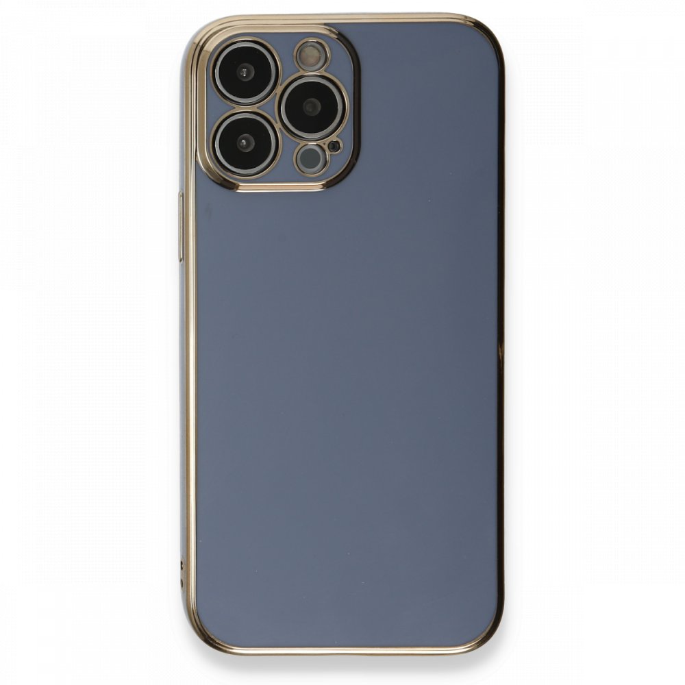  iPhone 13 Pro Kılıf Volet Silikon - Mavi