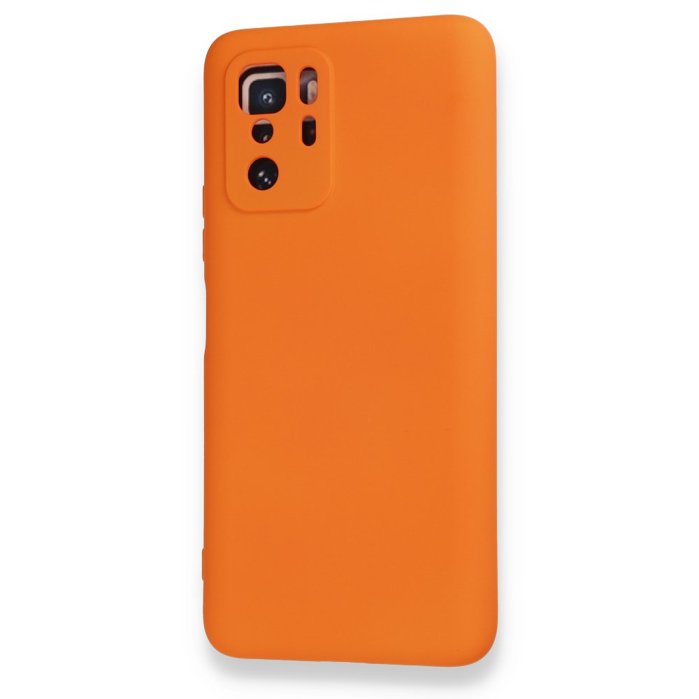  Xiaomi Poco X3 GT Kılıf Nano içi Kadife Silikon - Turuncu
