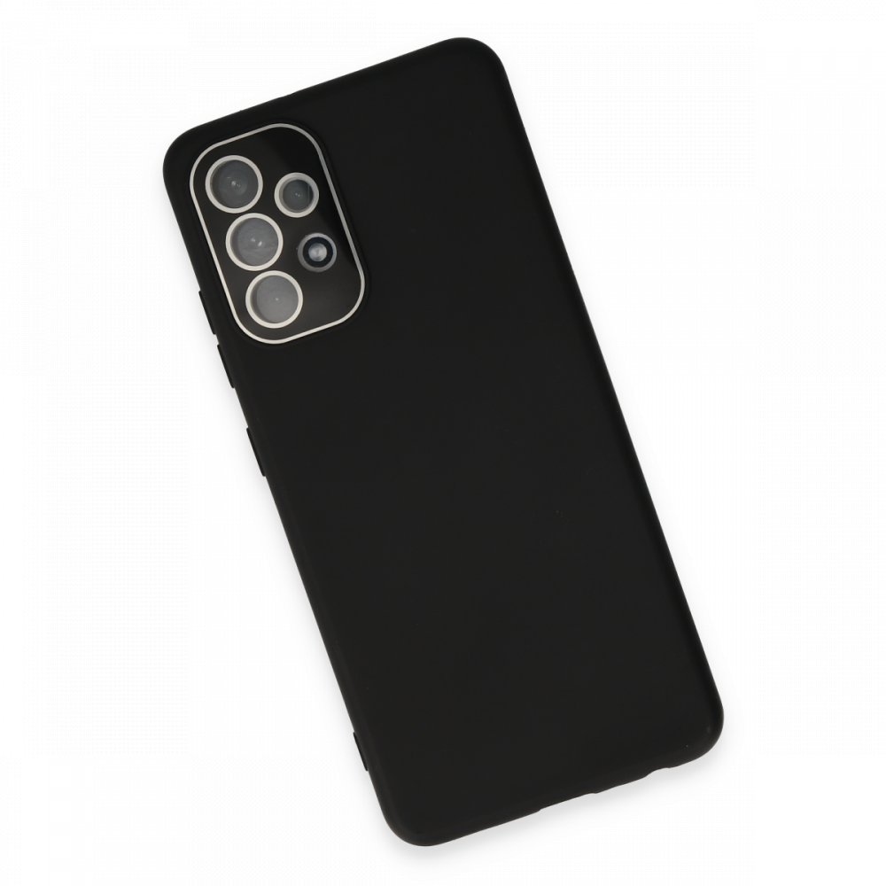  Samsung Galaxy A52 Kılıf Lansman Glass Kapak - Siyah
