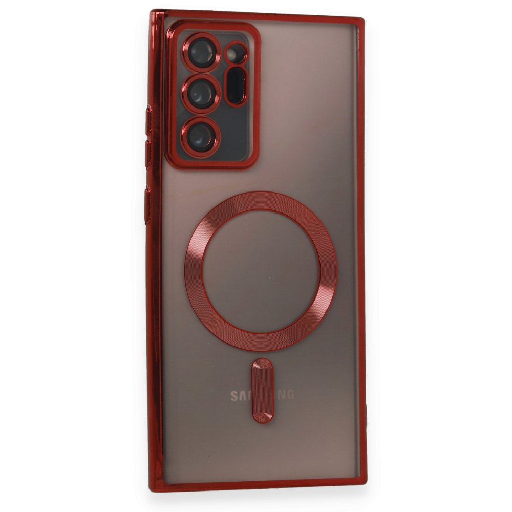  Samsung Galaxy Note 20 Ultra Kılıf Kross Magneticsafe Kapak - Kırmızı
