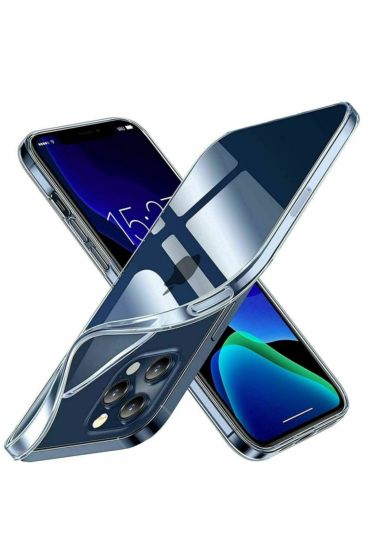 iPhone 15 Pro Kılıf Lüx Şeffaf Silikon iPhone 15 Pro Kılıf Lüx Şeffaf Silikon