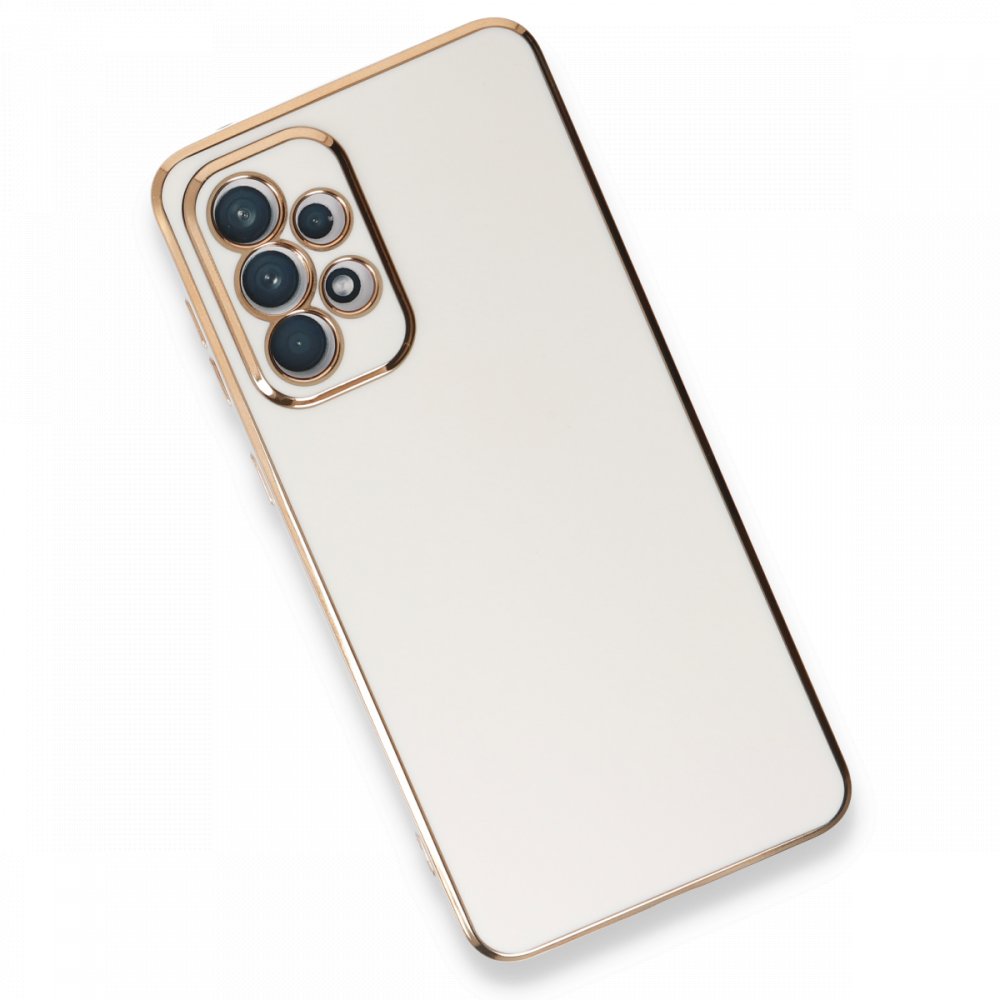  Samsung Galaxy A33 5G Kılıf Volet Silikon - Beyaz