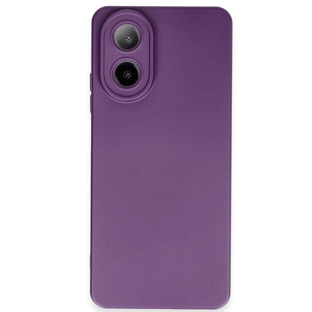  Oppo A38 Kılıf Nano içi Kadife Silikon - Mor