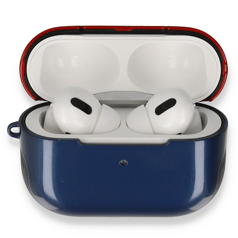 Airpods 3 (3.nesil) 3in1 Kılıf - Lacivert-Kırmızı Airpods 3 (3.nesil) 3in1 Kılıf - Lacivert-Kırmızı