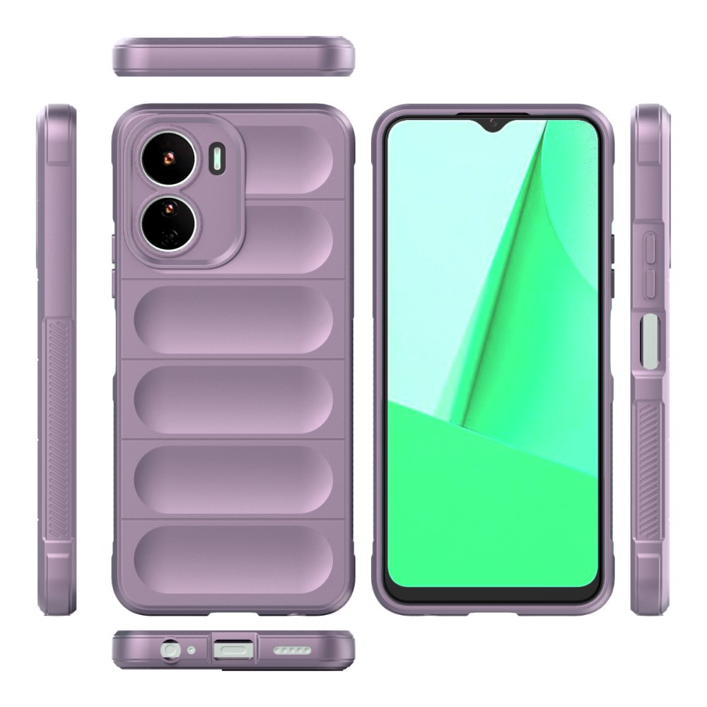 Vivo Y16 Kılıf Optimum Silikon - Mor  Vivo Y16 Kılıf Optimum Silikon - Mor