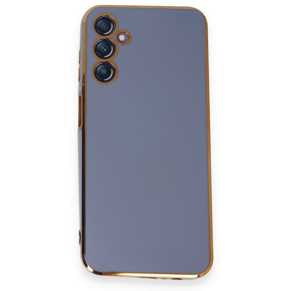  Samsung Galaxy M14 5G Kılıf Volet Silikon - Mavi