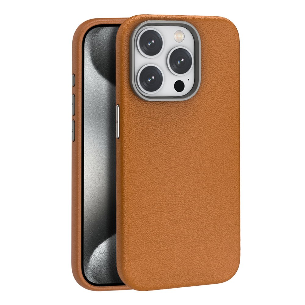 Joko iPhone 16 Pro Wonder Deri Magsafe Kapak - Kahverengi