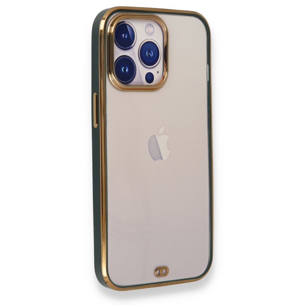  iPhone 13 Pro Max Kılıf Liva Silikon - Yeşil