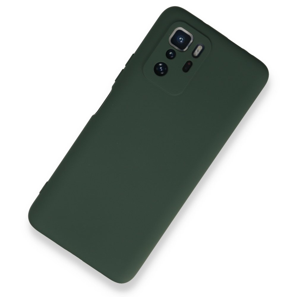  Xiaomi Poco X3 GT Kılıf Nano içi Kadife Silikon - Koyu Yeşil